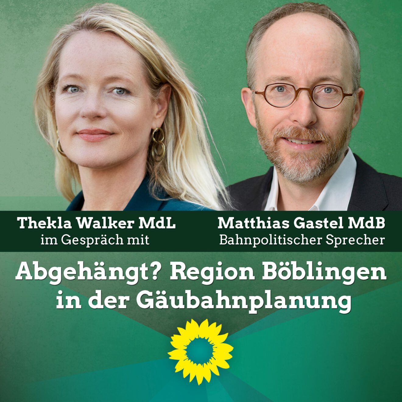 Abgehängt? Region Böblingen in der Gäubahnplanung – mit Matthias Gastel MdB