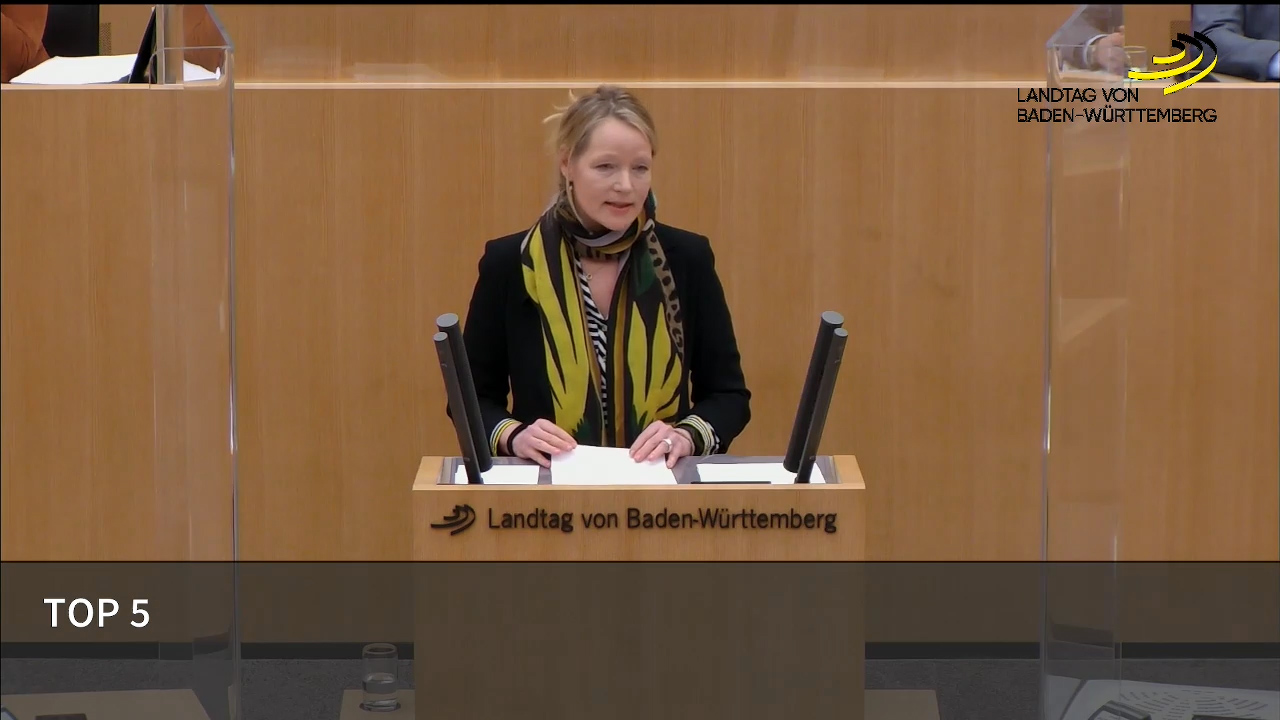 Rede im Landtag zum neuen Klimaschutzgesetz